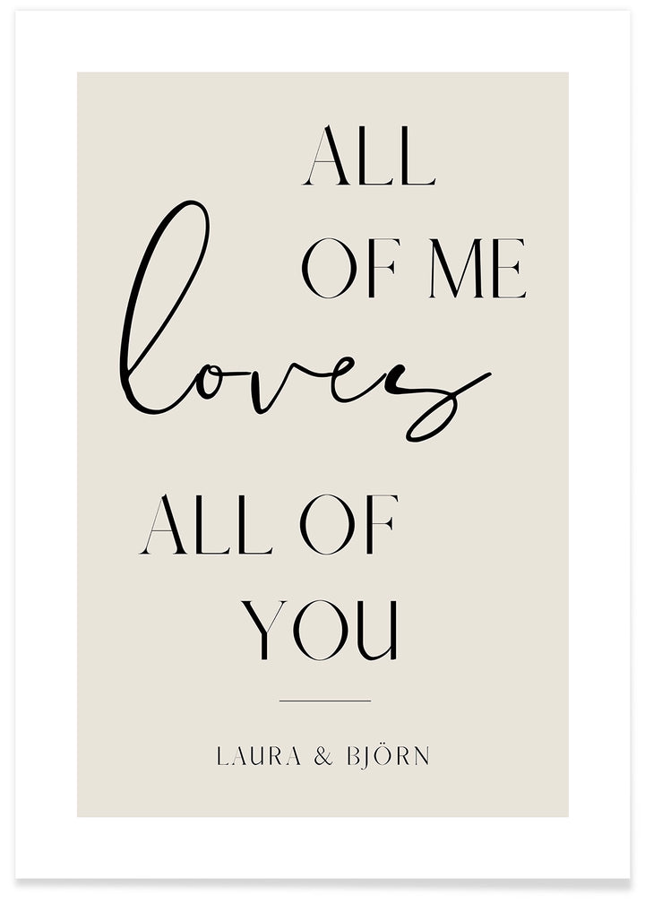 Poster "All of me" famwalls