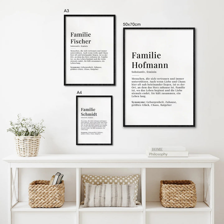 Poster "Familie Definition" famwalls