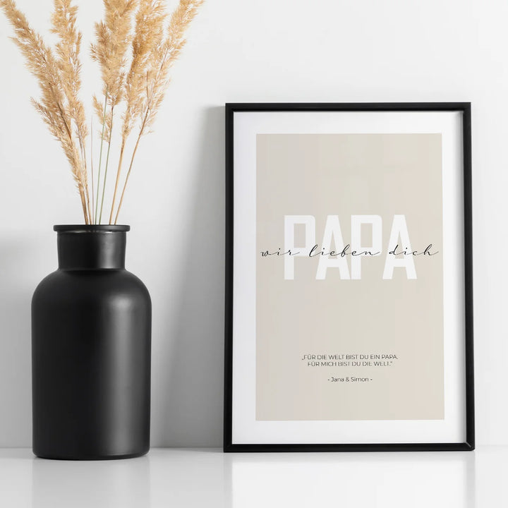 Poster "Lieber Papa" famwalls