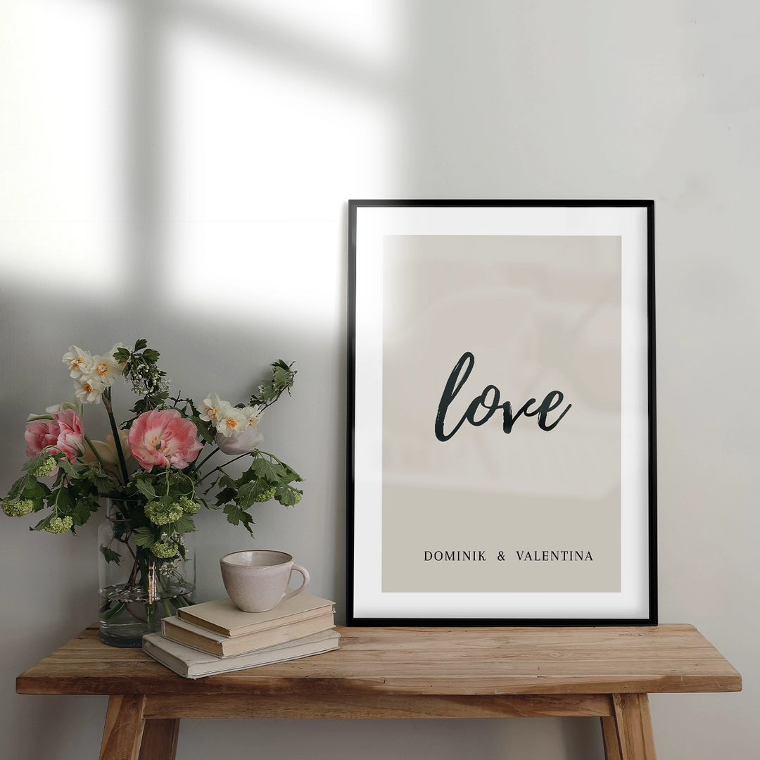 Poster "Love Names" famwalls