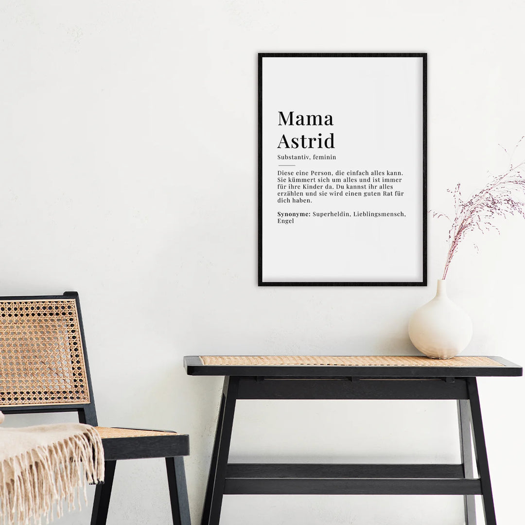 Poster "Mama Definition" famwalls