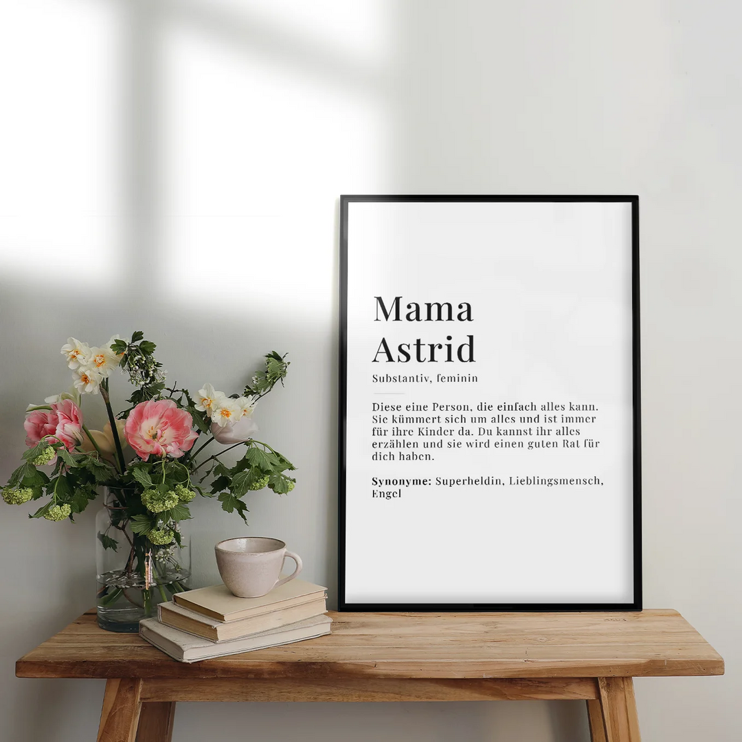 Poster "Mama Definition" famwalls