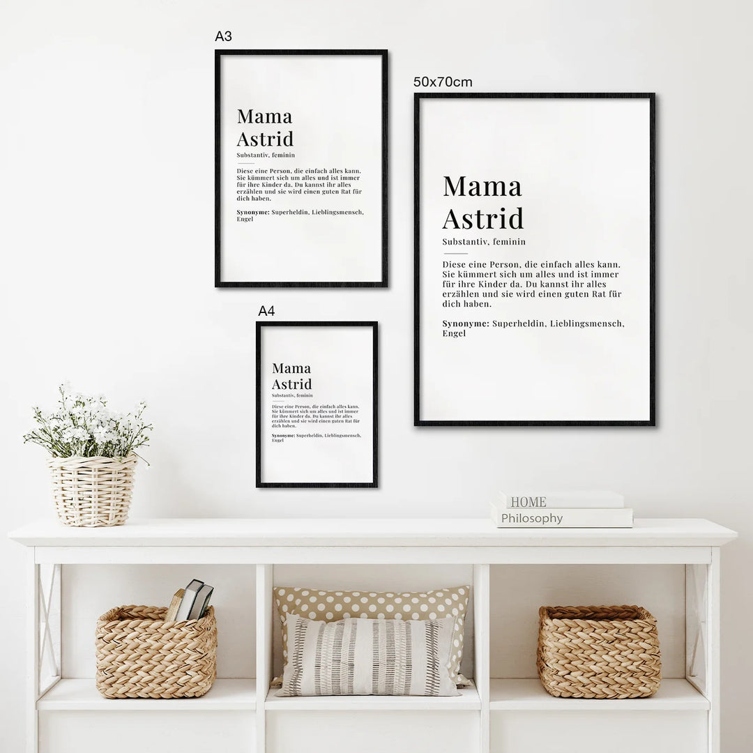 Poster "Mama Definition" famwalls