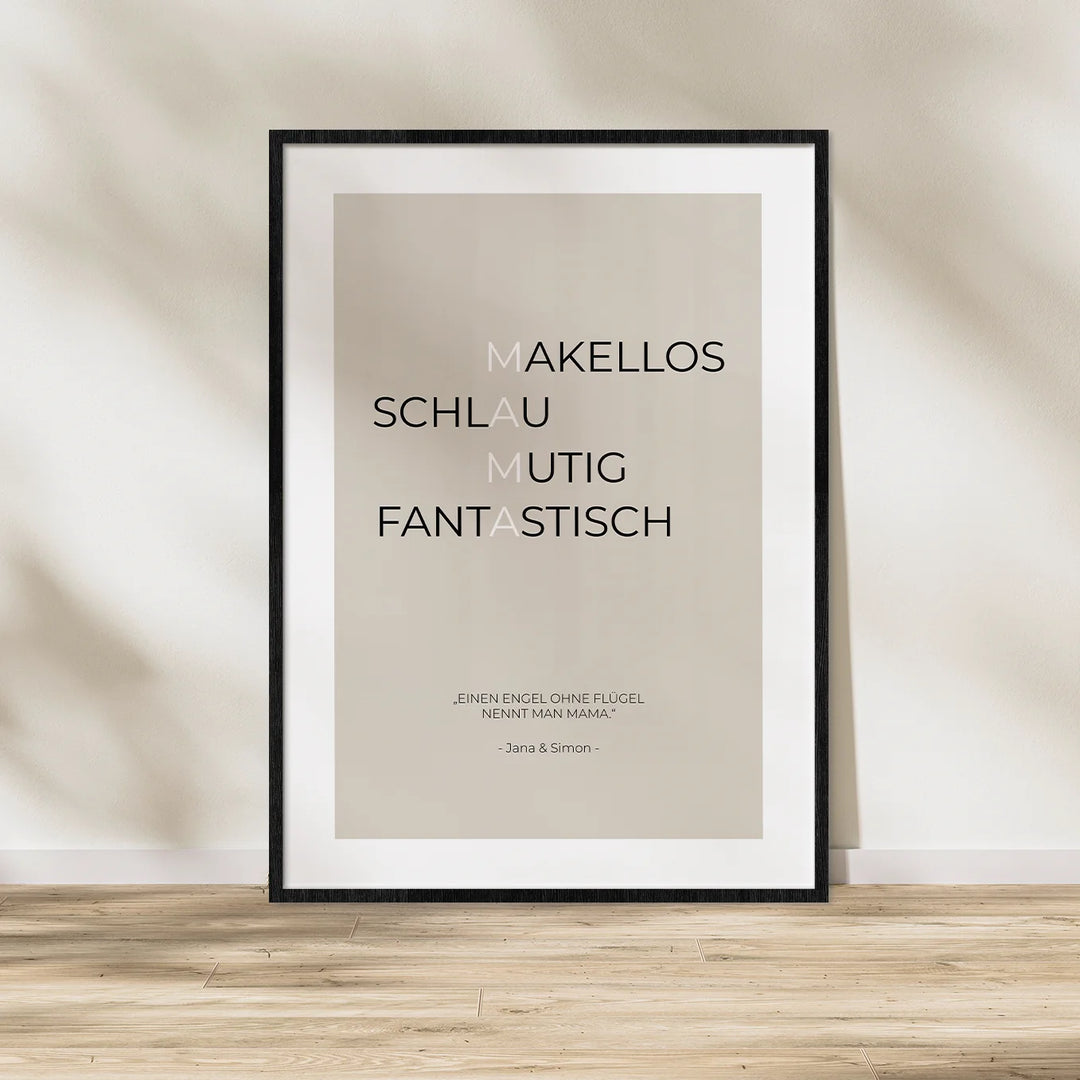 Poster "Mama Kreuzworträtsel" famwalls