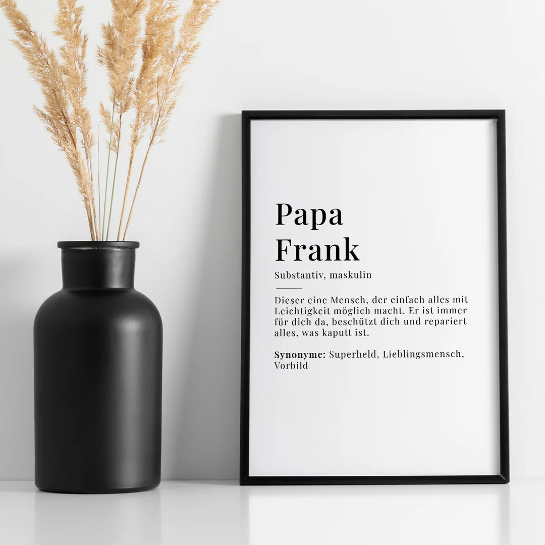 Poster "Papa Definition" famwalls