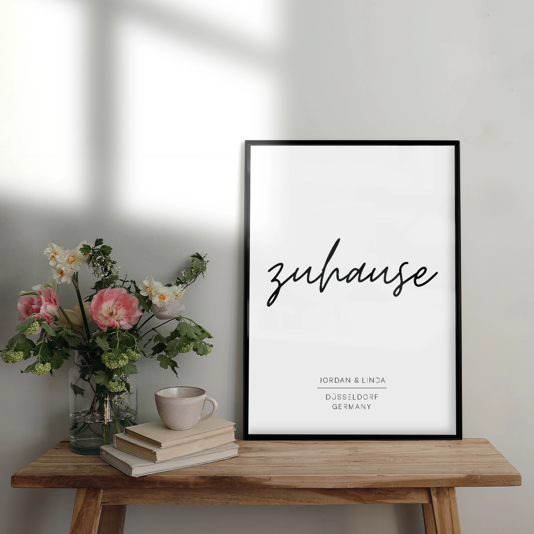 Poster "Zuhause" famwalls