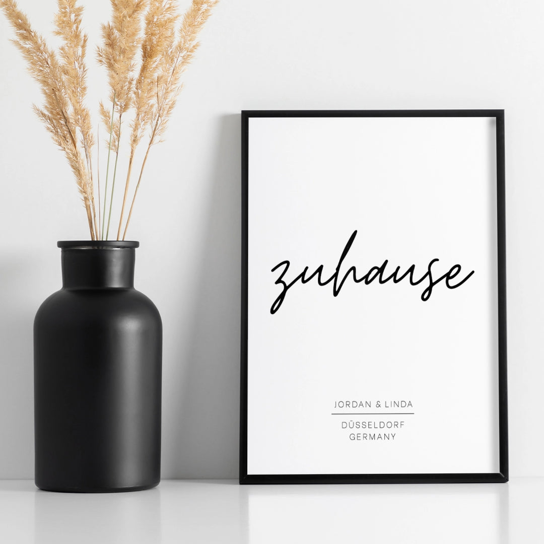 Poster "Zuhause" famwalls