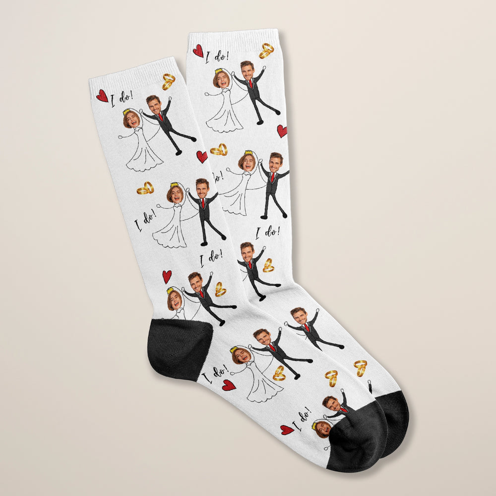 Personalisierte Socken "Hochzeitspaar" famwalls