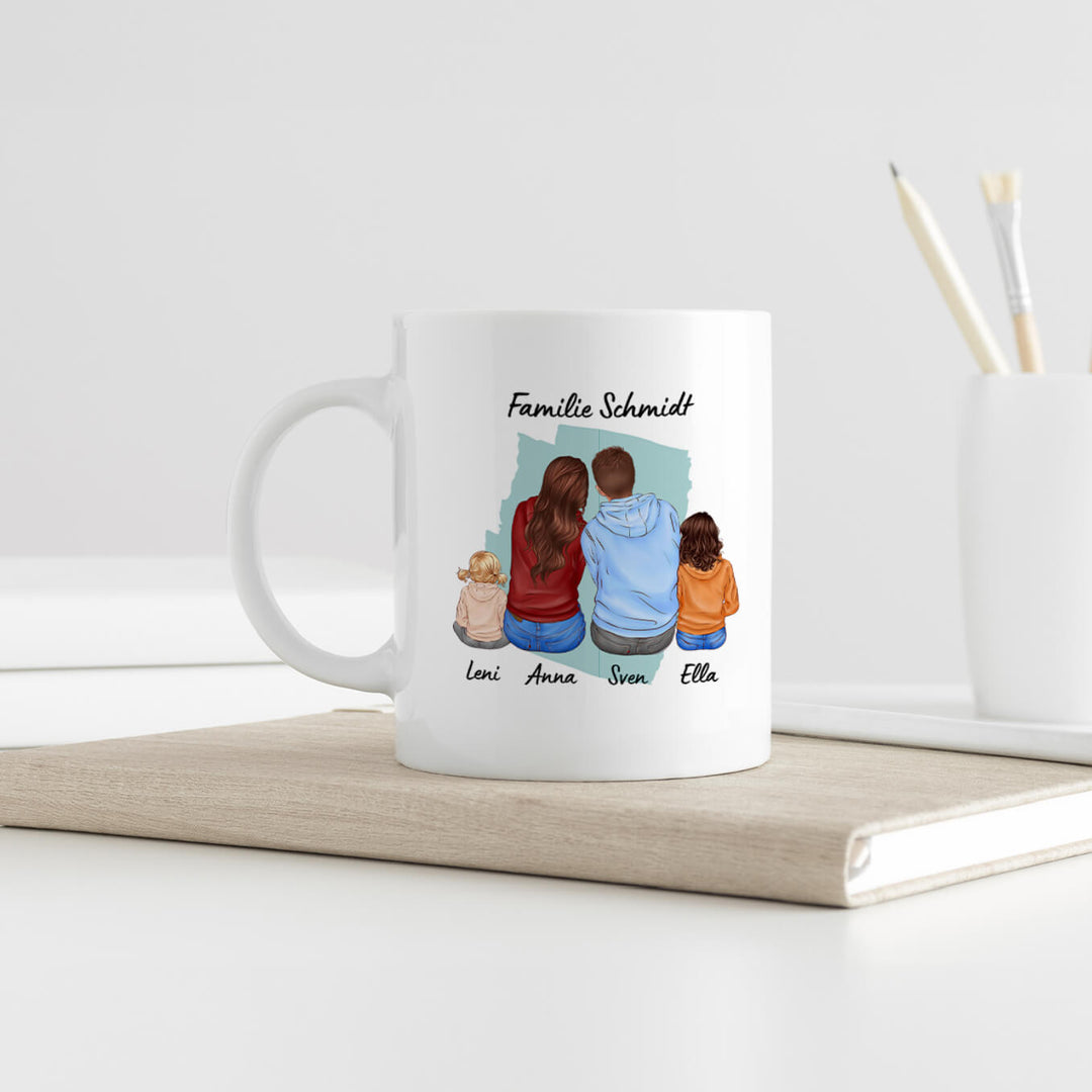 Tasse Familie Cartoon famwalls