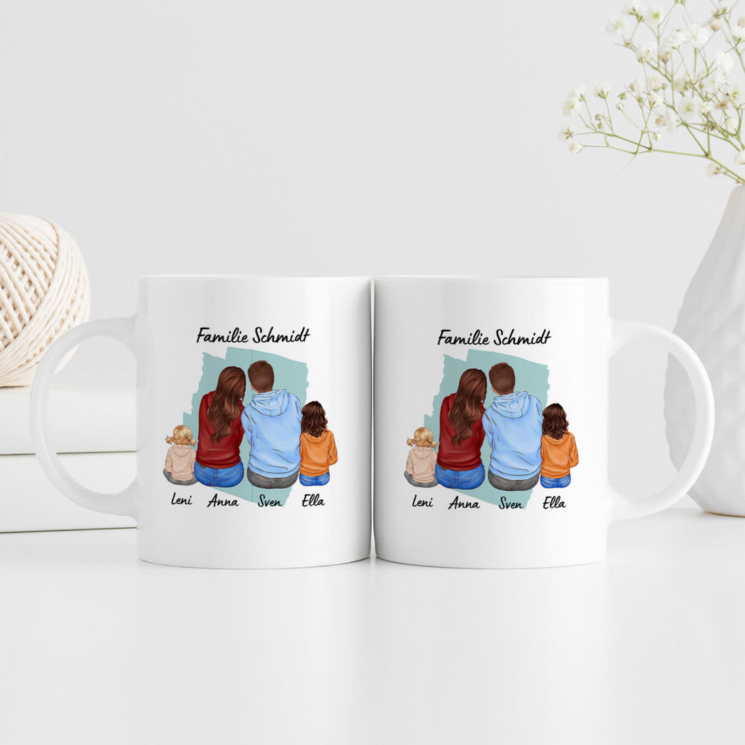 Tasse Familie Cartoon famwalls