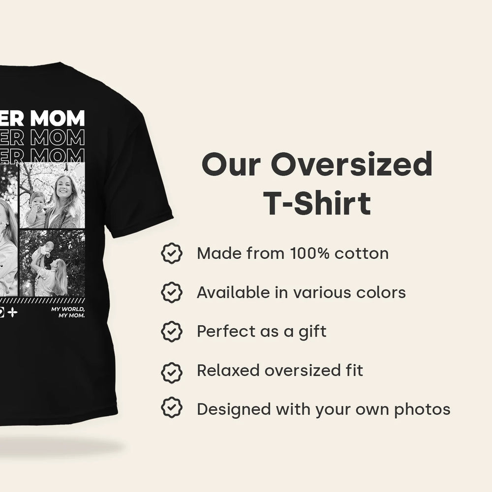 Personalized T-Shirt with Photos "Mom"