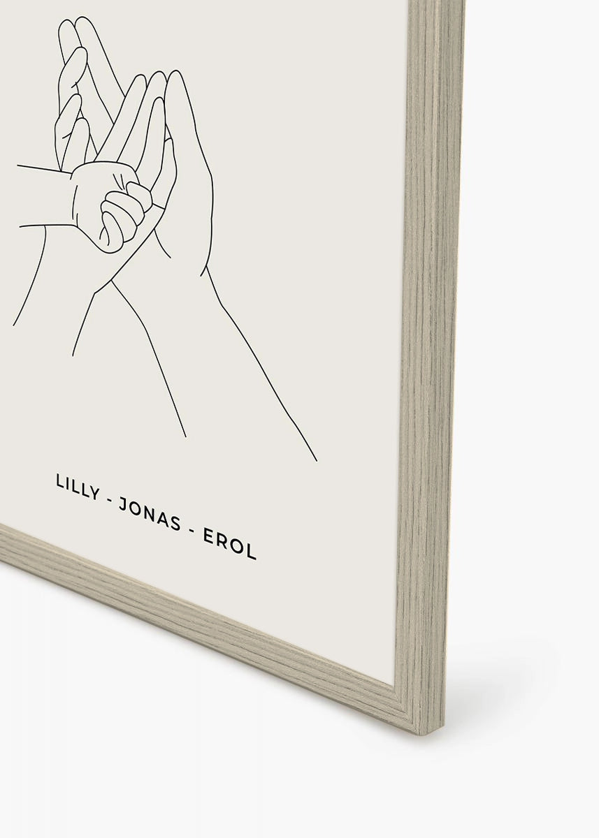 Cadre en bois haut de gamme 50x70cm