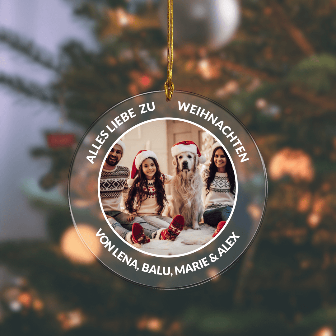 Weihnachtsbaumschmuck ''Dein Foto & Text'' famwalls