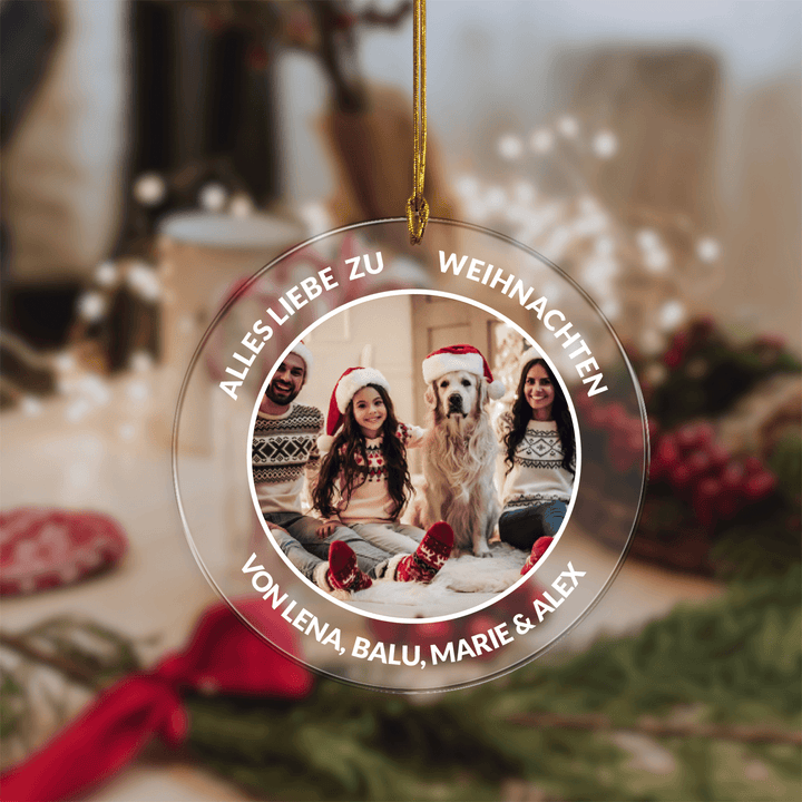 Weihnachtsbaumschmuck ''Dein Foto & Text'' famwalls