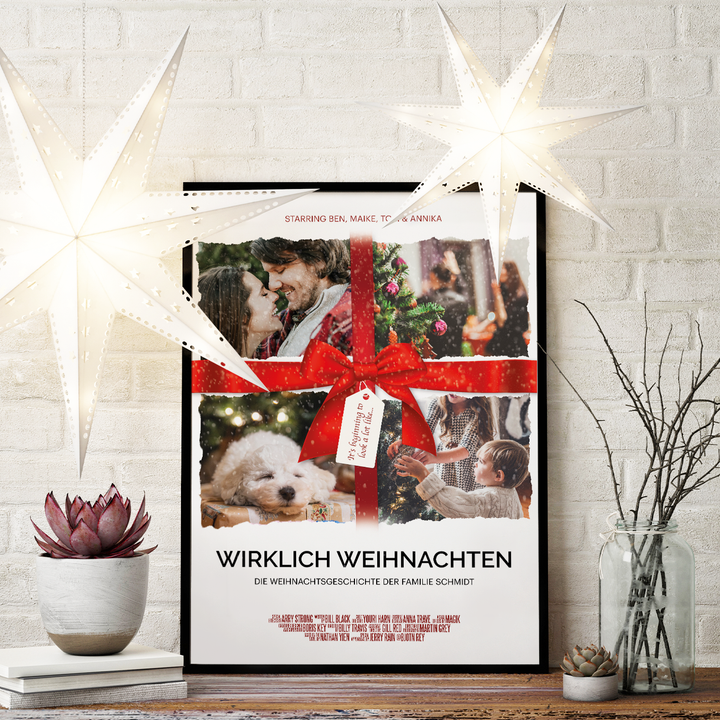 Weihnachtsfilm-Poster "Foto Geschenk" famwalls