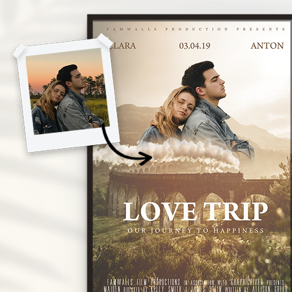 Filmposter "Love Trip" famwalls