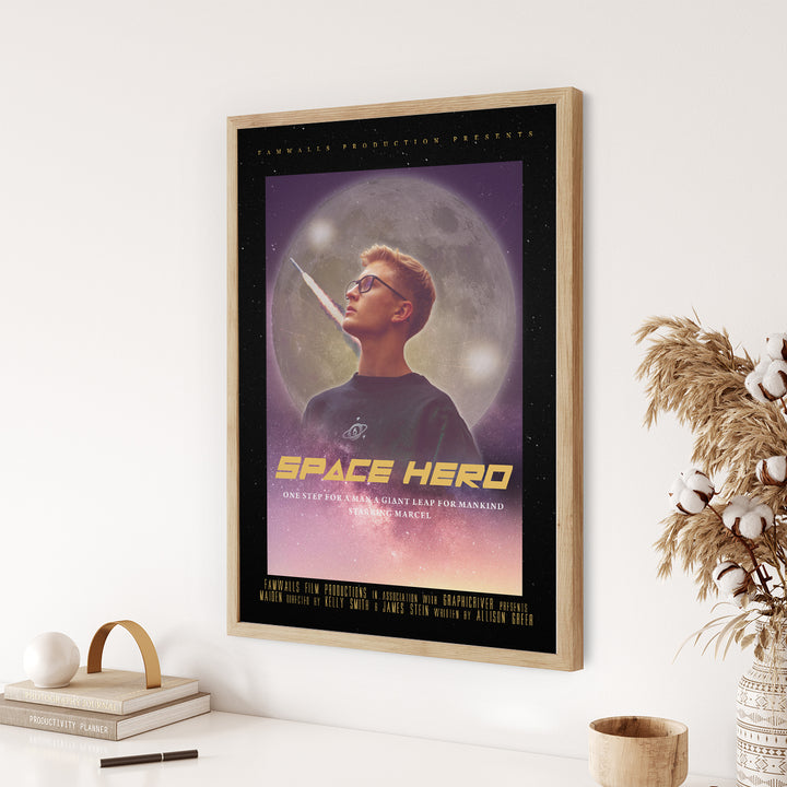 Filmposter "Space Hero" famwalls