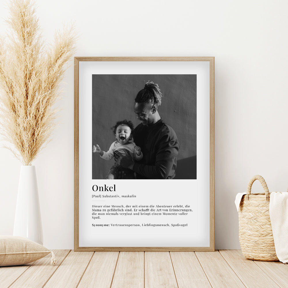 Fotoposter "Onkel Definition" famwalls