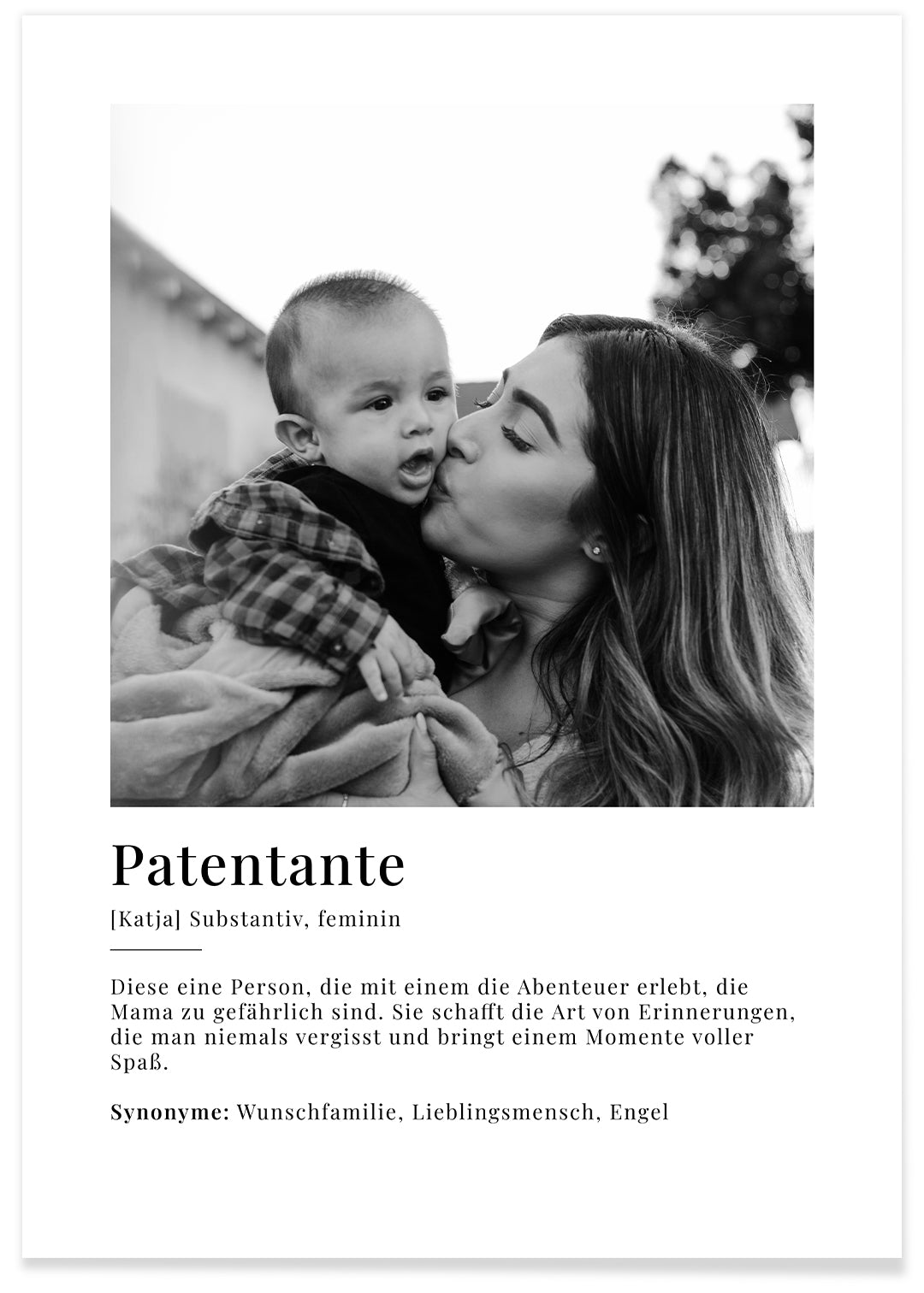 Fotoposter "Patentante Definition" famwalls