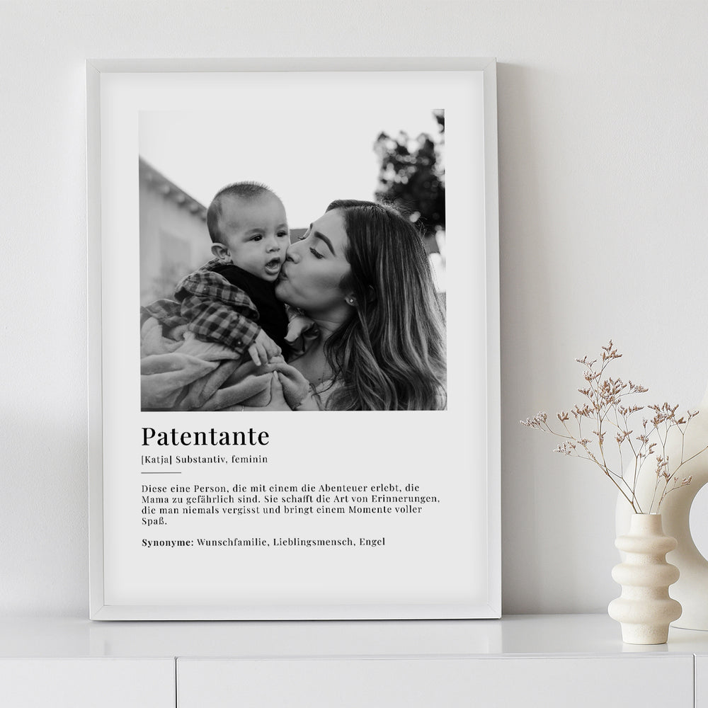 Fotoposter "Patentante Definition" famwalls