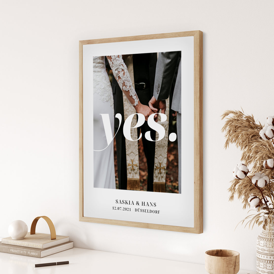 Fotoposter "Yes" famwalls