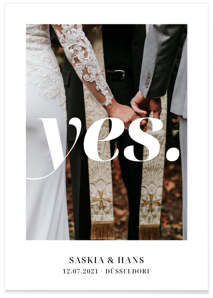 Fotoposter "Yes" famwalls