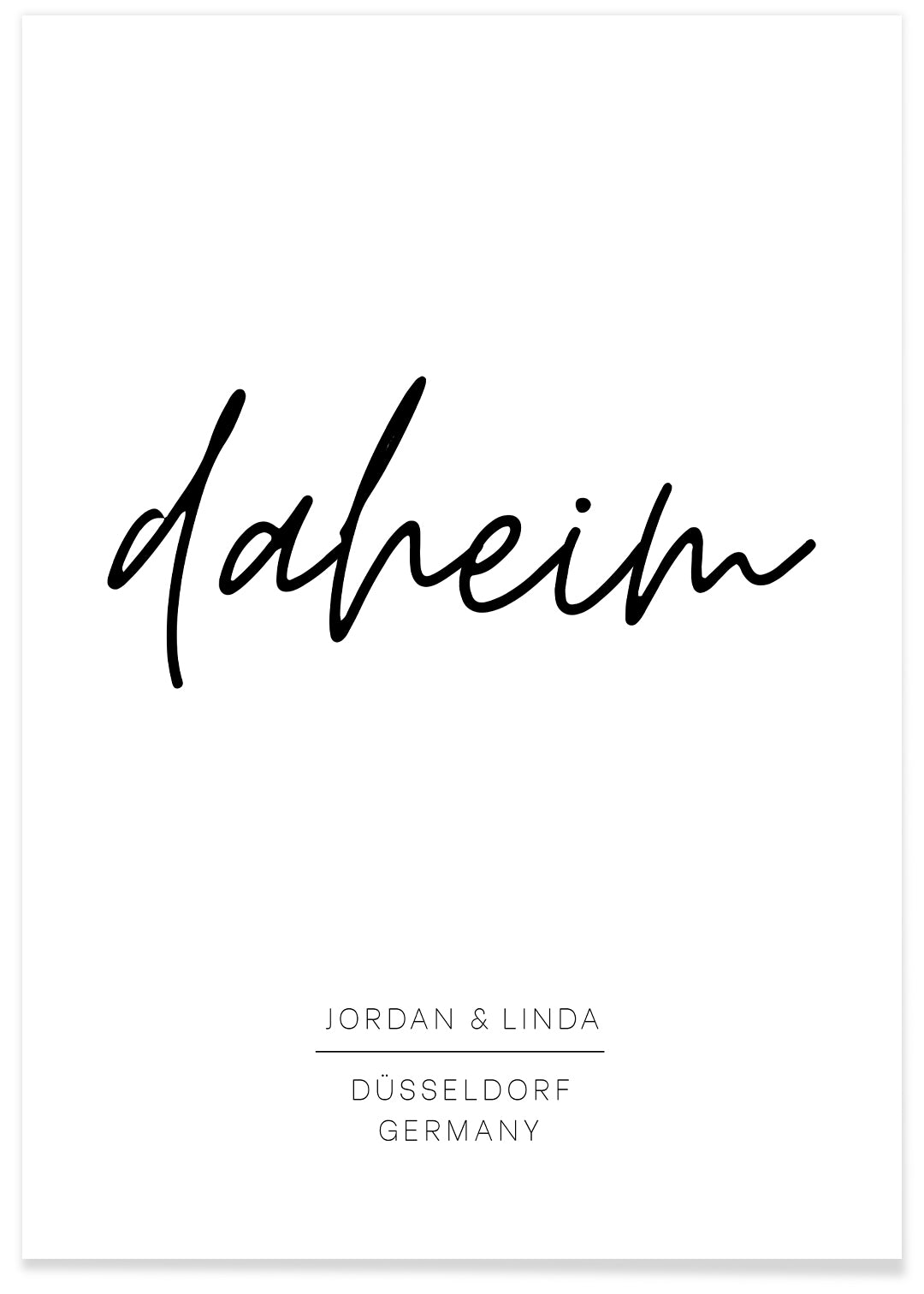 Poster "Daheim" famwalls