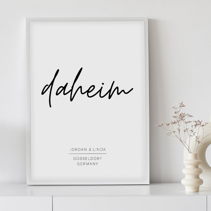 Poster "Daheim" famwalls