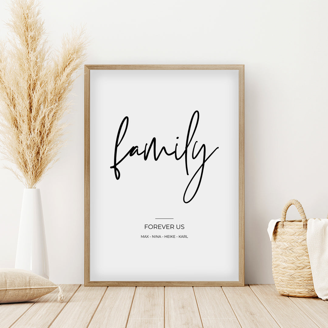 Poster "Family - Forever Us" famwalls