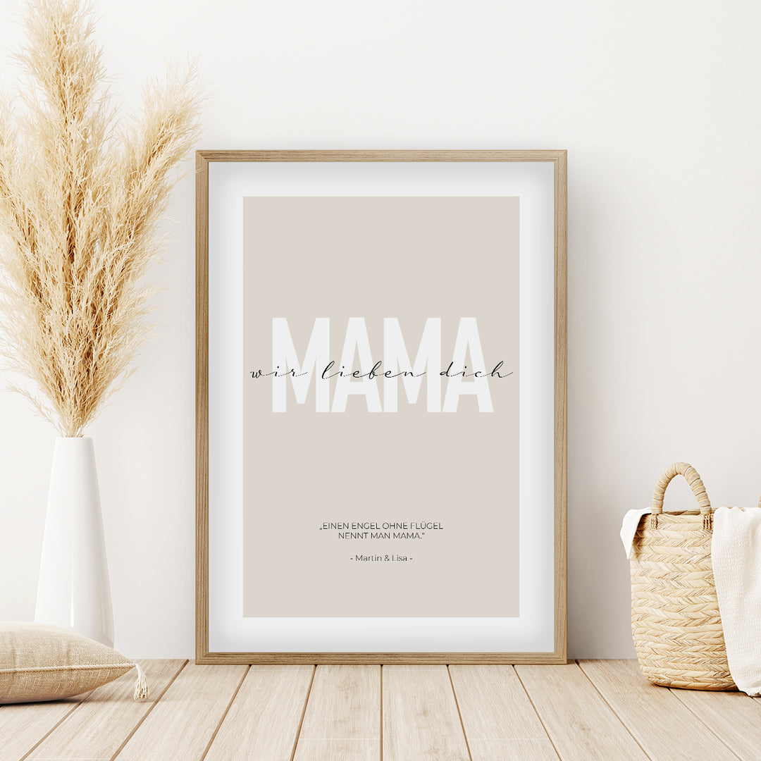 Poster "Liebe Mama" famwalls